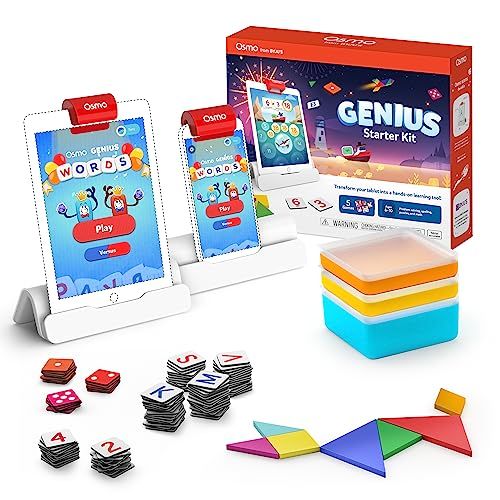 Osmo - Genius Starter Kit for iPad - 5 Educational Learning Games - Ages 6-10 - Math, Spelling, C... | Amazon (US)