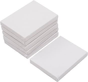 SL crafts Mini Stretched Canvas 3.5"X2.75" (1 Pack of 12 Mini Canvases) | Amazon (US)