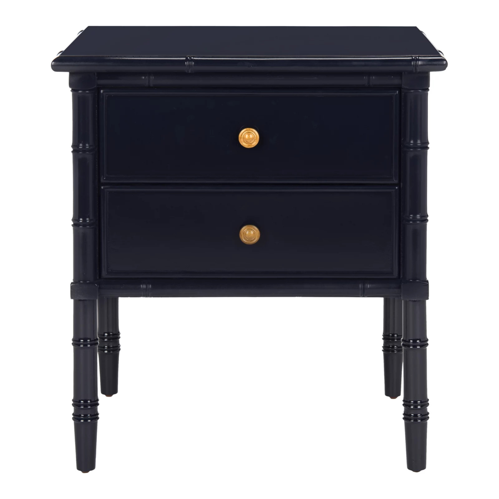 Safavieh Mina Modern Coastal 2-Drawer Bamboo Nightstand, Blue | Kohl's