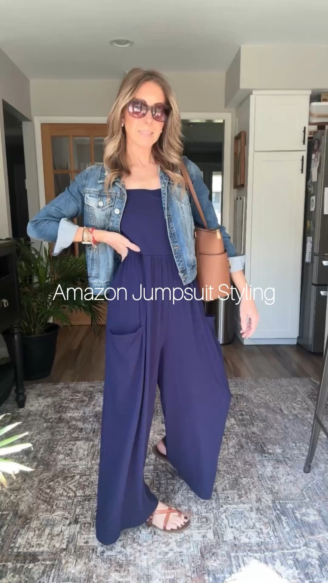 Amazon jumpsuit styling for petite girlies (I’m 5’3.5” - that .5 matters 😜) I’ve received a bunch of compliments on this one! I also have it in black, and it comes in a bunch of other colors too. Linking below! 

#LTKPetite #LTKootd #LTKSpringSale