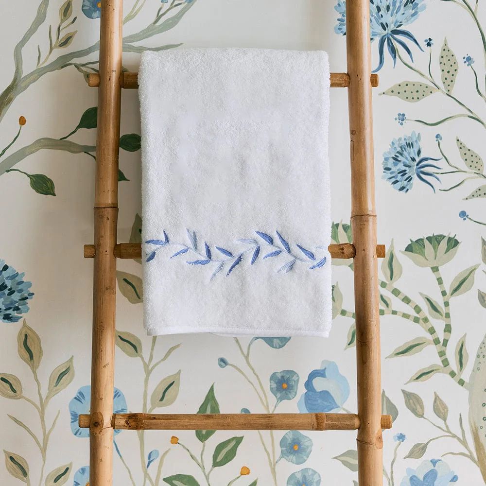 Willow Embroidered Bath Towel | Weezie Towels