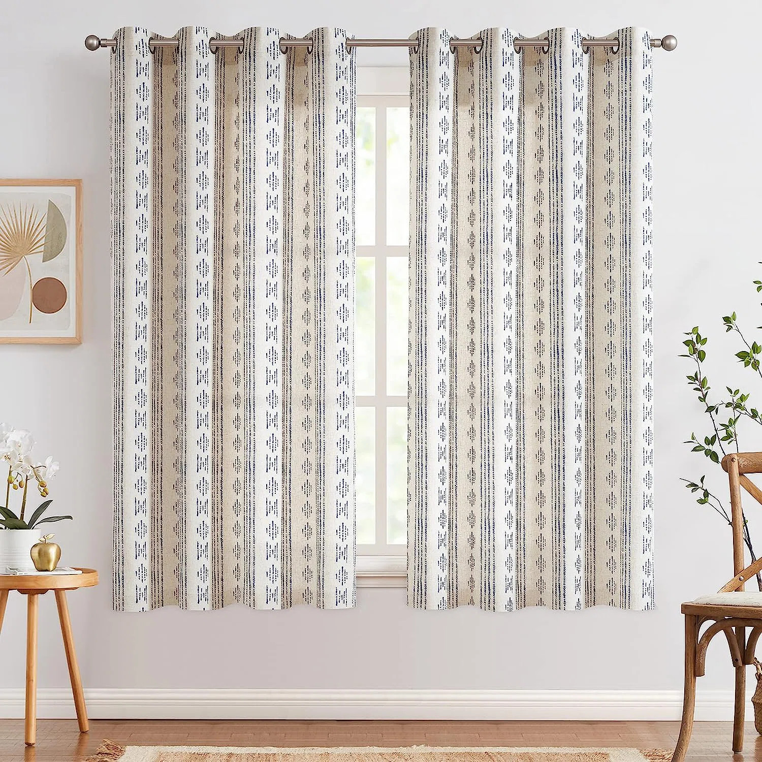 Amadas Linen Semi-Sheer Curtain Pair | Wayfair North America