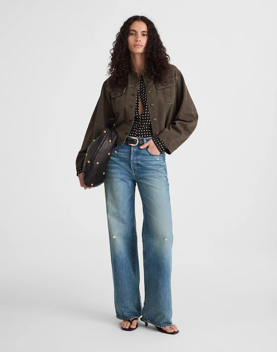 The Petite Low-Slung Baggy Jean | Madewell
