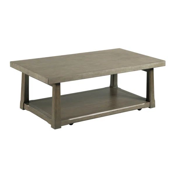 Concetto Solid Wood Floor Shelf Coffee Table | Wayfair North America