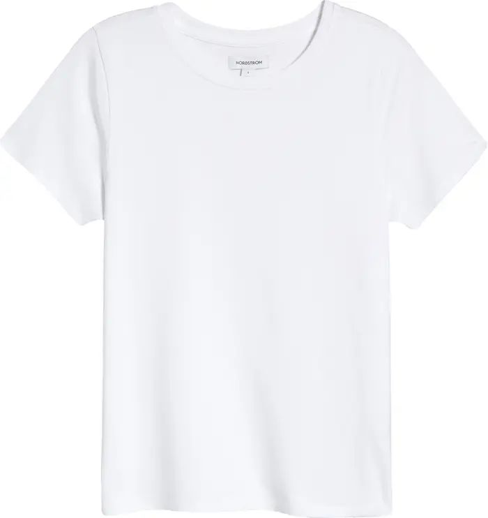 Pima Cotton Blend Crewneck T-Shirt | Nordstrom