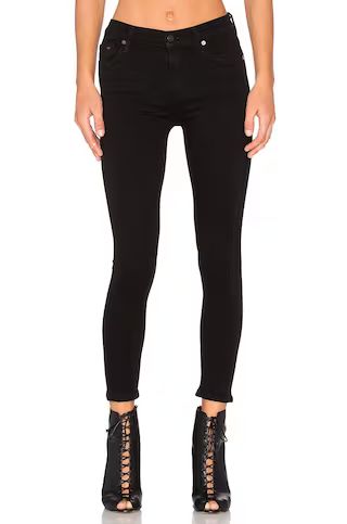 Citizens of Humanity Rocket High Risky Crop Skinny in All Black from Revolve.com | Revolve Clothing (Global)