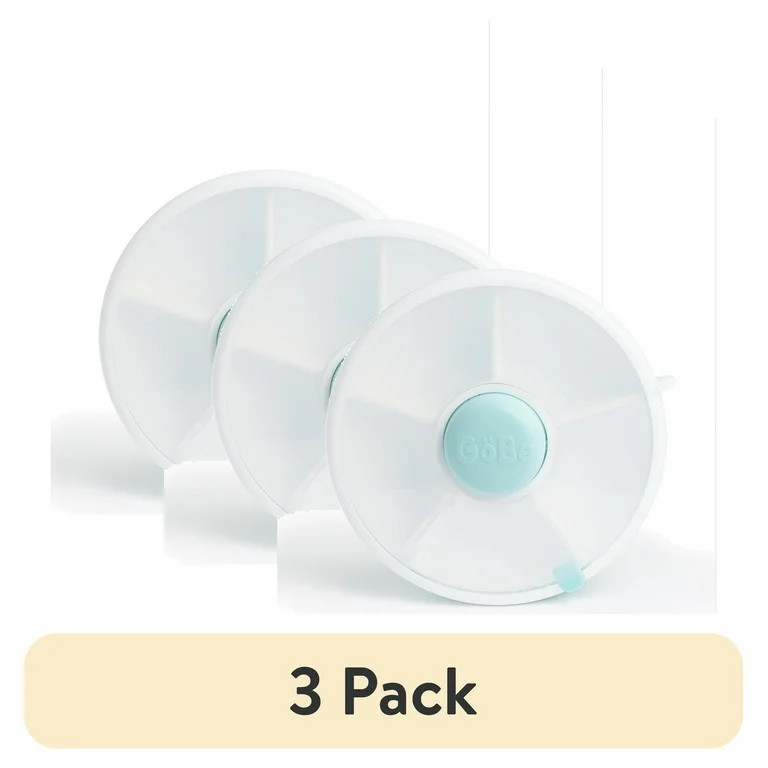 (3 pack) GoBe Kids Snack Container Snack Spinner (Small) - Reusable Bento Style Divided Snack Con... | Walmart (US)