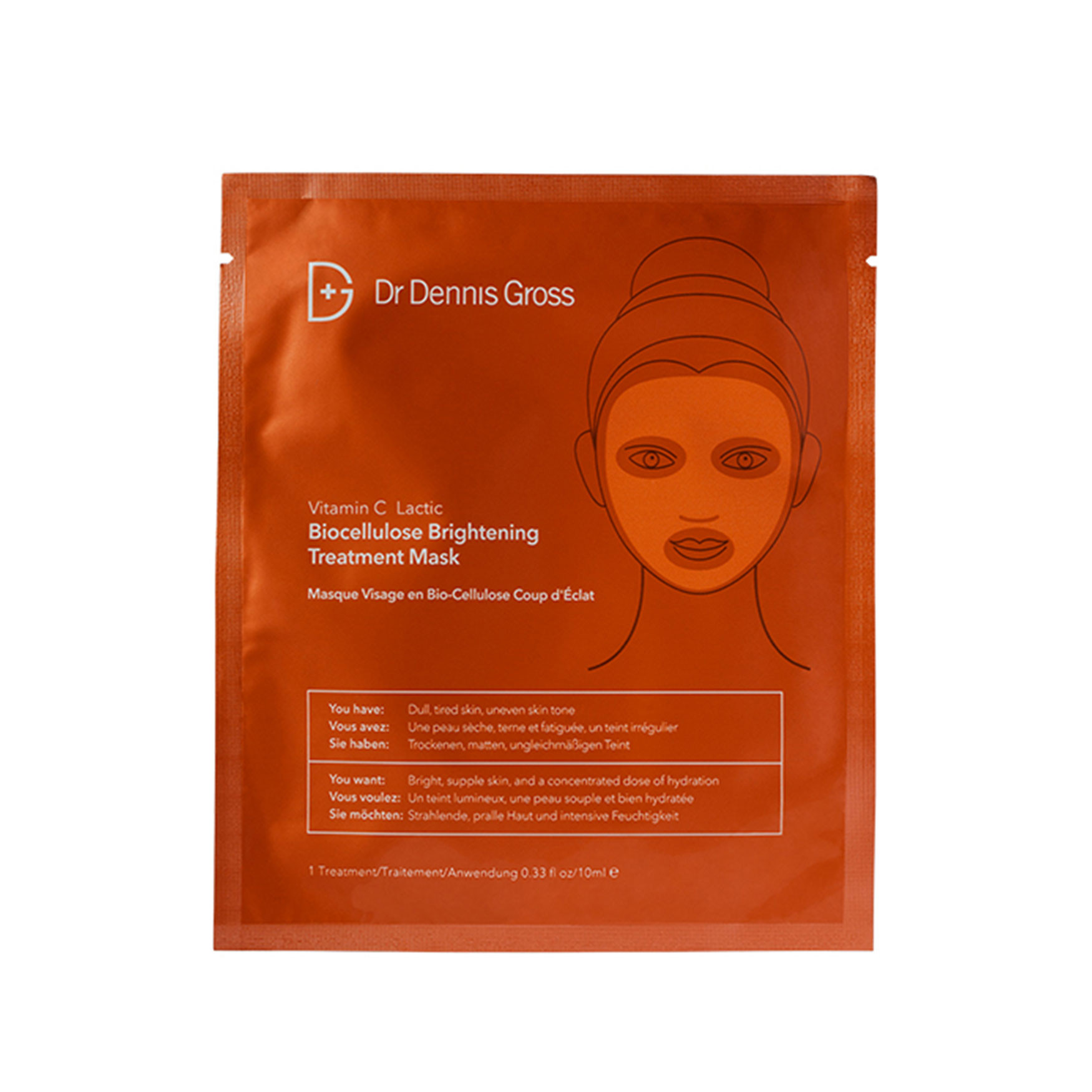 Vitamin C + Lactic Biocellulose Brightening Treatment Mask | Space NK - UK