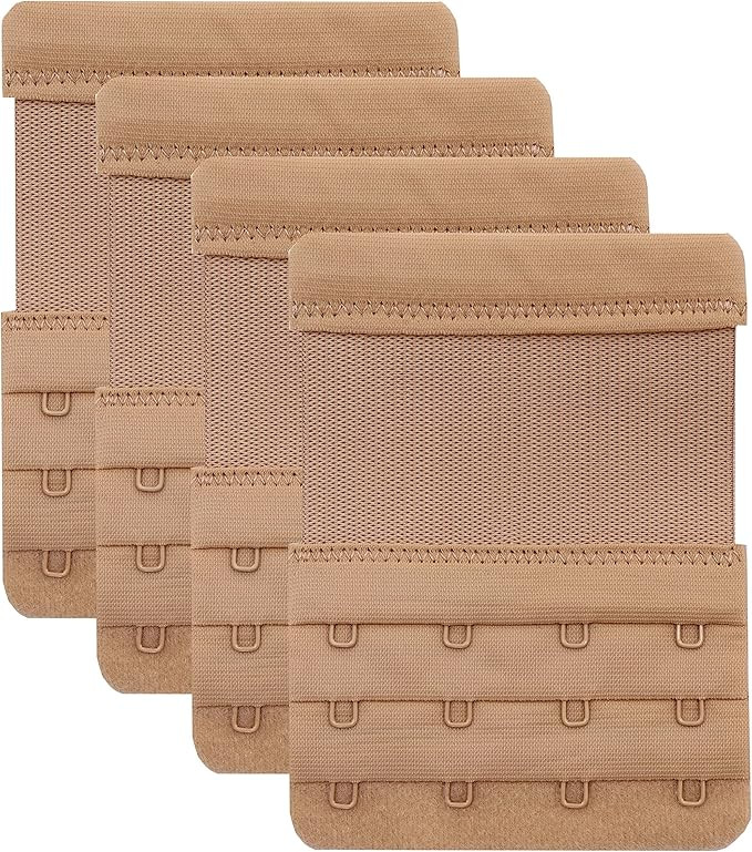 4 Hook Bra Extenders,Stretchy Soft and Comfortable Bra Strap Extender | Amazon (US)