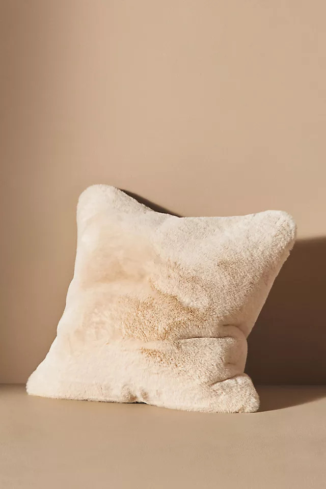 Sophie Faux Fur Pillow | Anthropologie (US)