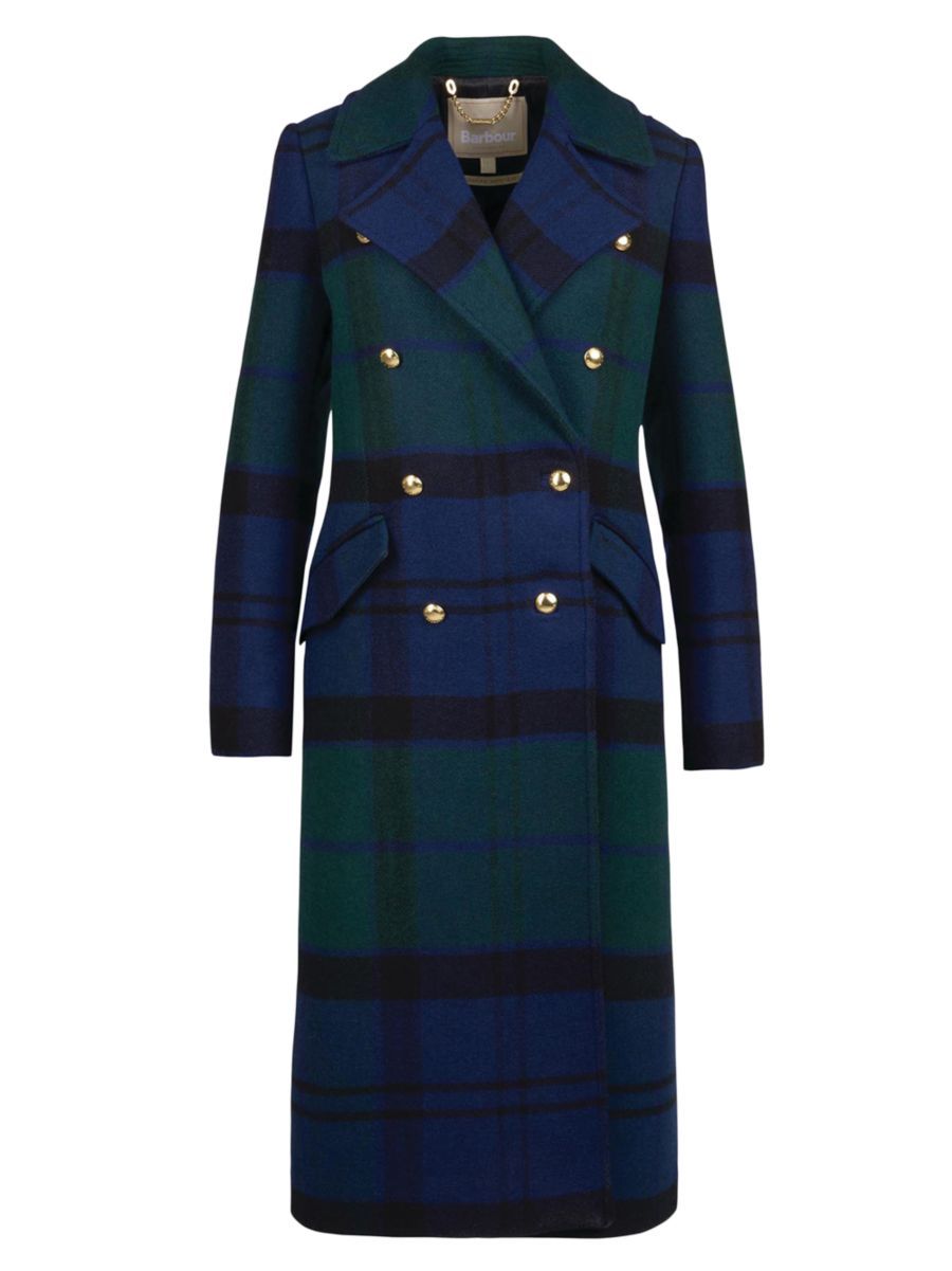 Marlene Plaid Wool-Blend Coat | Saks Fifth Avenue