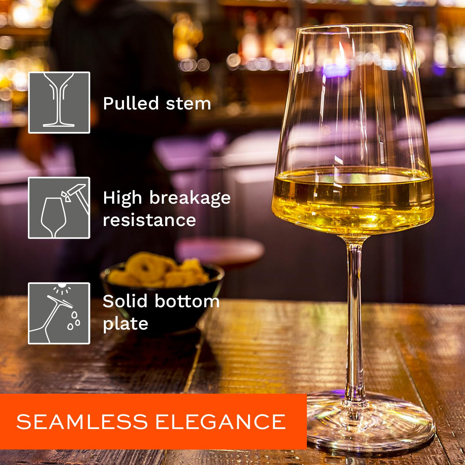 Stölzle Lausitz Power 13.5 Oz White Wine Glass (Set of 4) - Lead-Free Durable Glassware, Dishwas... | Amazon (US)