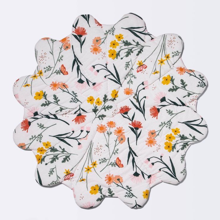 Floor Blanket and Playmat - Cloud Island™ Pink Flower | Target