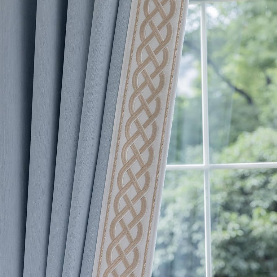 VisionaryHomeDesign X Kinsey Walsh Room Darkening Curtains Blue 50Wx90L | Amazon (US)