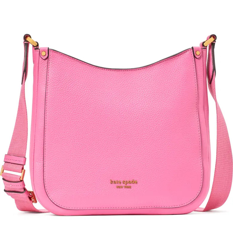 kate spade new york medium roulette pebble leather crossbody bag | Nordstrom | Nordstrom
