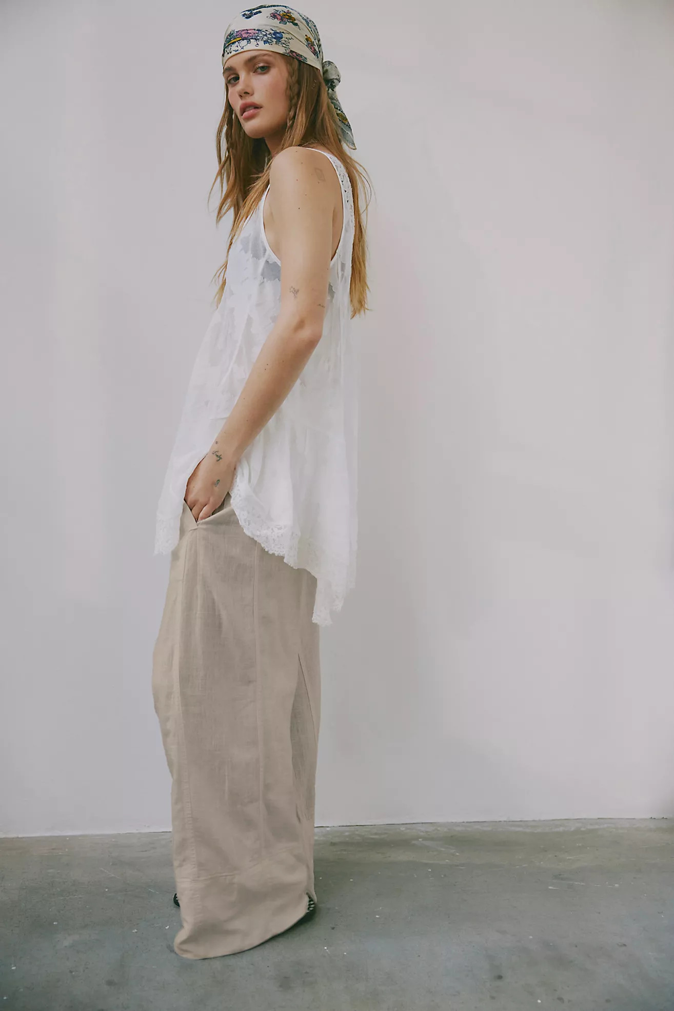 Day's End Linen Pull-On Pants | Free People (Global - UK&FR Excluded)