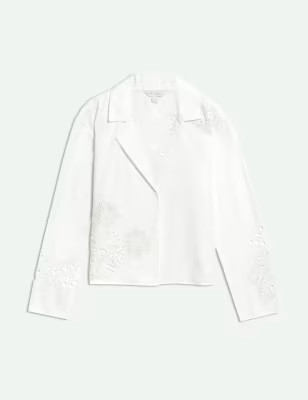 Pure Cotton Cut-Out Jacket | M&S X SIENNA MILLER | M&S | Marks & Spencer IE