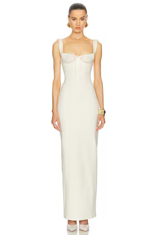 Helsa The Yasmin Dress in Baby Yellow from Revolve.com | Revolve Clothing (Global)