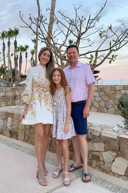 Vacation outfit ideas . Gorgeous and feminine Zimmerman dress 
Runs tts , wearing a size small 
Abbie is wearing a size 10 

#LTKtravel #LTKfamily #LTKover40