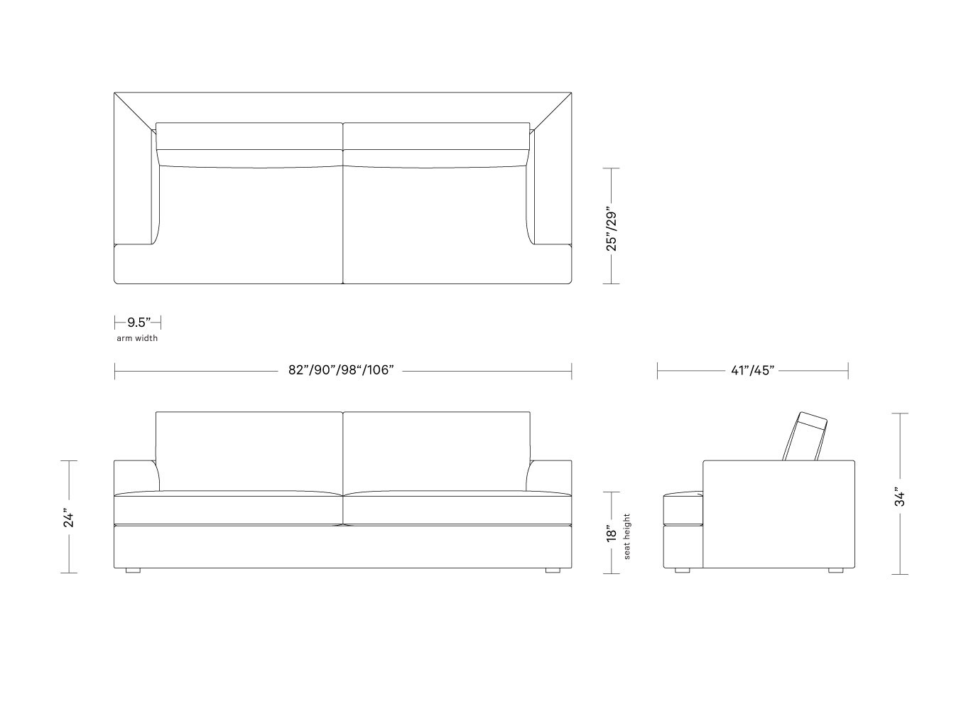 Lee 2-Seat Sofa-Coriander  | Interior Define