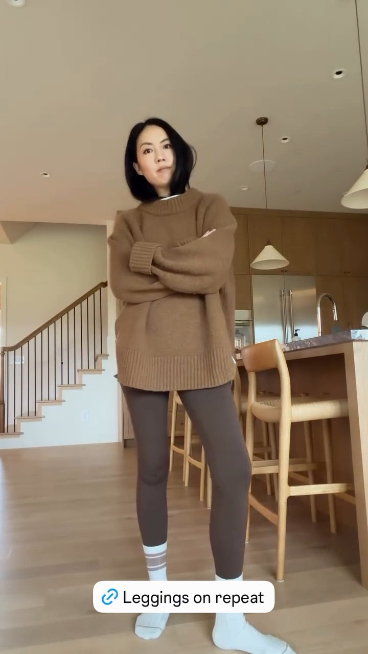 Linked my most loved brown leggings. 

Similar sweater linked here too!

#classicstyle
#leggings
#springoutfit
#traveloutfit
#springsweater

#LTKdayinmylife #LTKootd #LTKgrwm