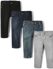 Baby And Toddler Boys Basic Skinny Jeans 4-Pack | The Children's Place | The Children's Place