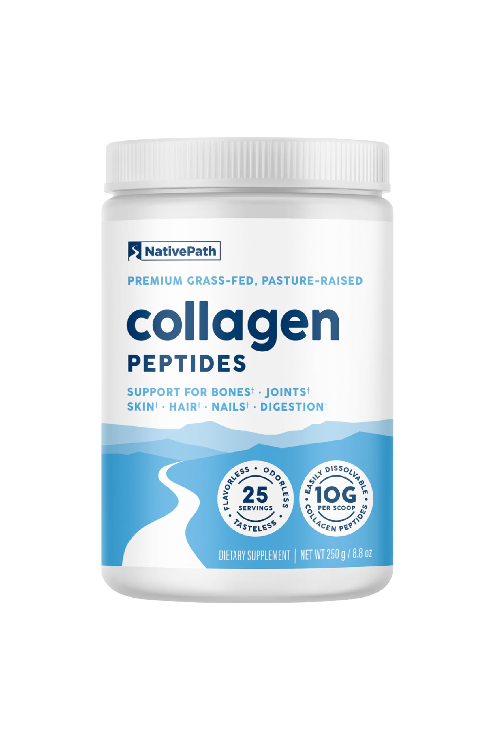 NativePath Collagen Peptides - Hydrolyzed Type 1 & 3 Collagen Powder for Skin, Hair, Nails - 8.8 ... | Amazon (US)