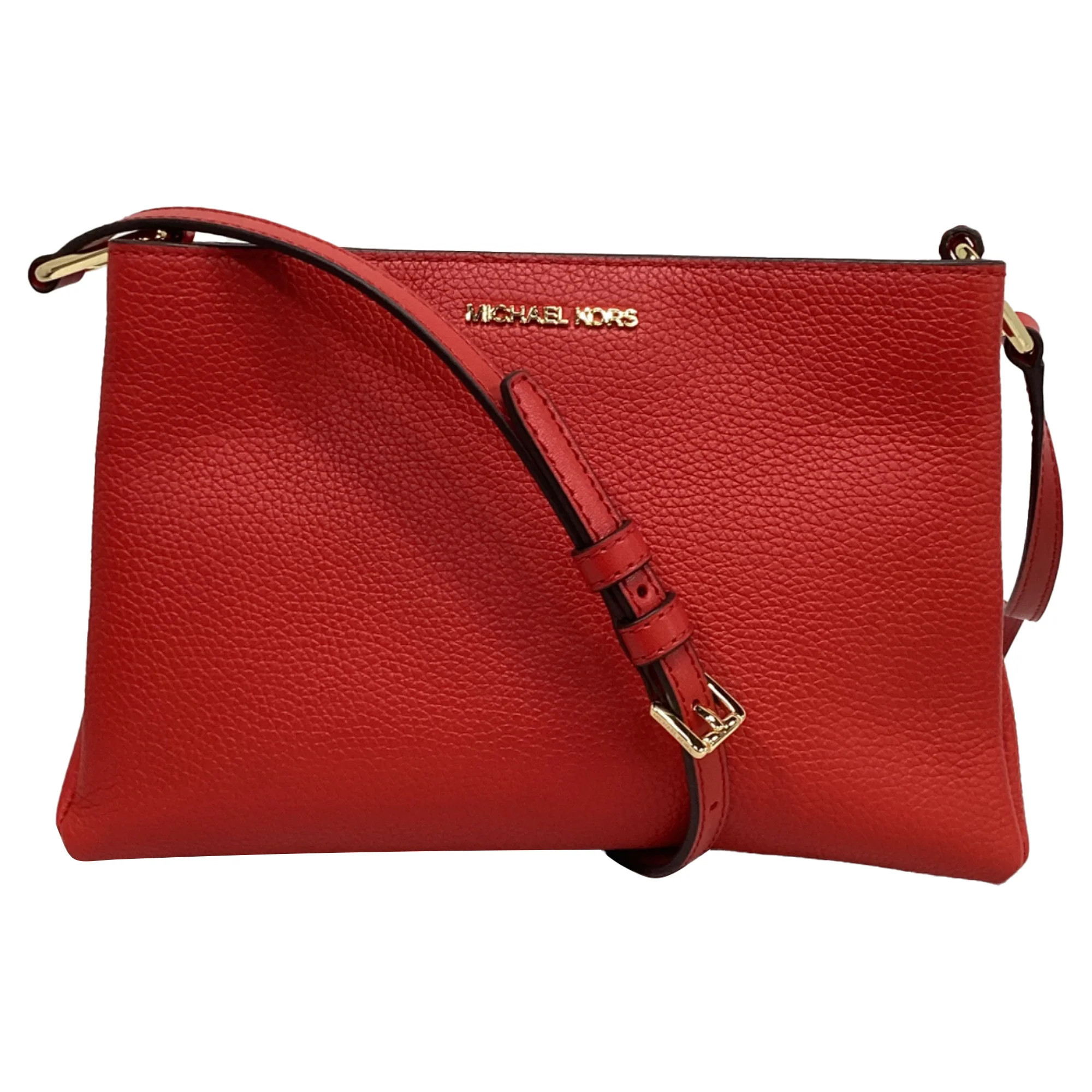 Michael Kors Triple Compartment Purse in Red Leather | Shop Simon