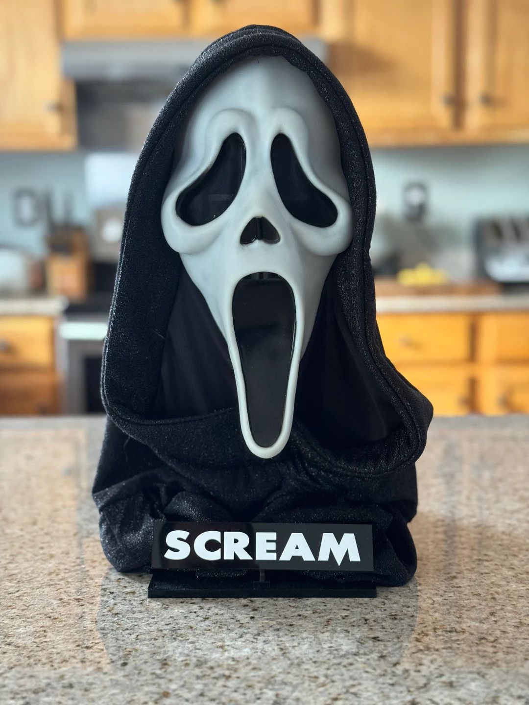 Scream Mask Stands With Movie Title - Etsy | Etsy (US)