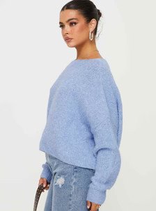 Ramy Sweater Blue | Princess Polly US