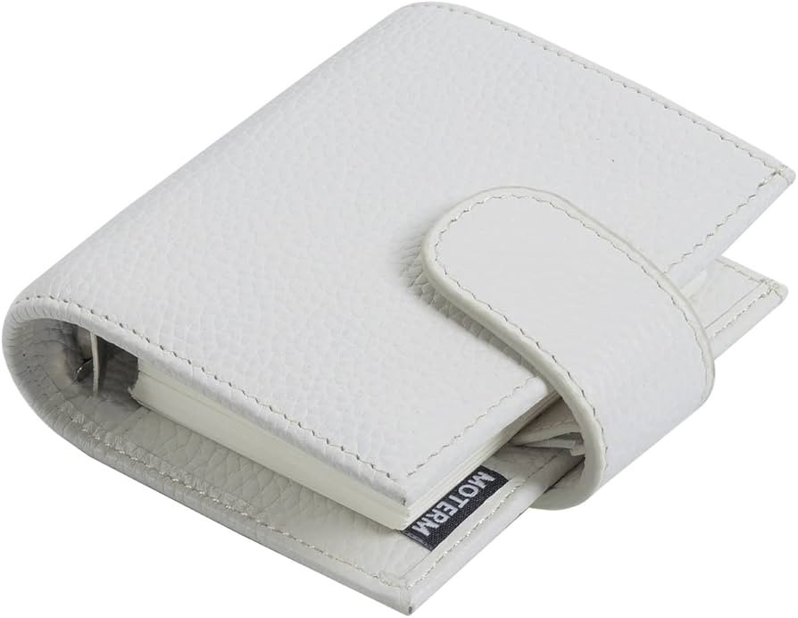 Moterm A9 Regular Rings Planner - Genuine Leather Binder Organizer Wallet (Pebble-Cream, 19mm Rin... | Amazon (US)