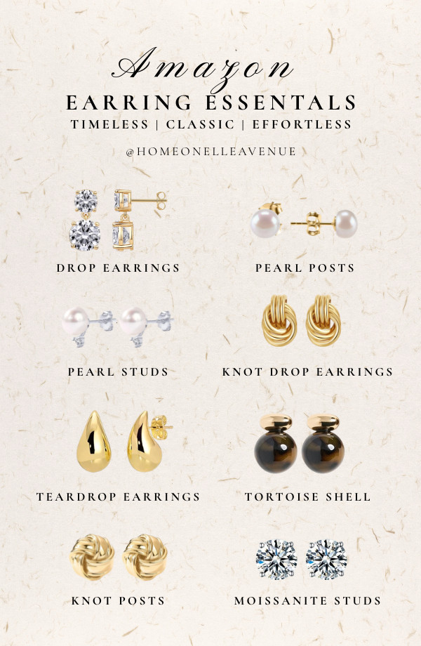 Amazon earring essentials that instantly elevate your jewelry collection! These pieces are versatile, timeless, and effortless!  

 

#LTKMothersDay #LTKdayinmylife #LTKmomlife