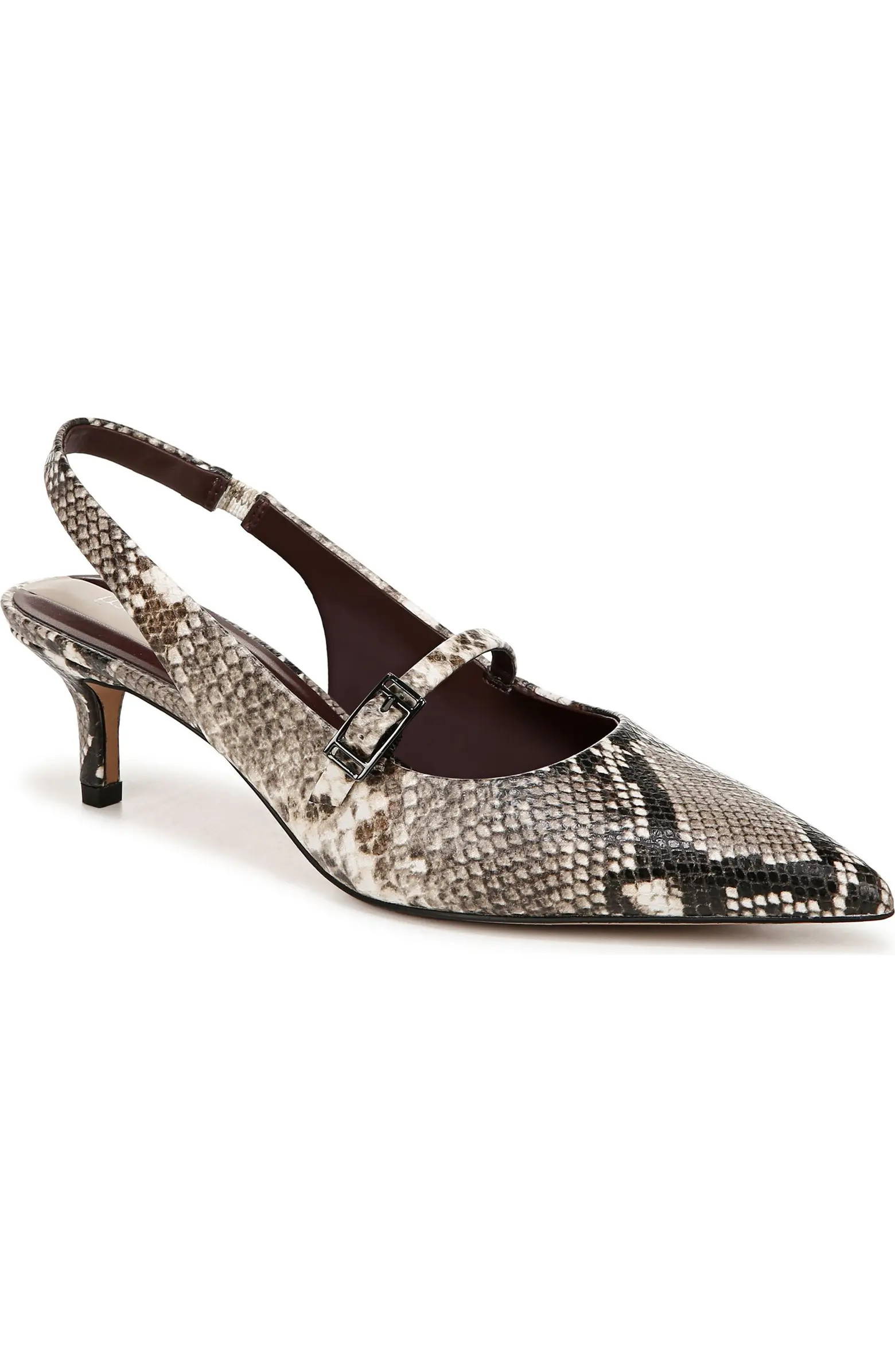 Franco Sarto Khloe Snakeskin Print Pointed Toe Pump (Women) | Nordstrom | Nordstrom