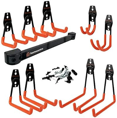 Garage Hooks for Hanging - Heavy Duty Hooks Garage Tool Organizer Wall Mount - Tool Hanger for Ga... | Amazon (US)