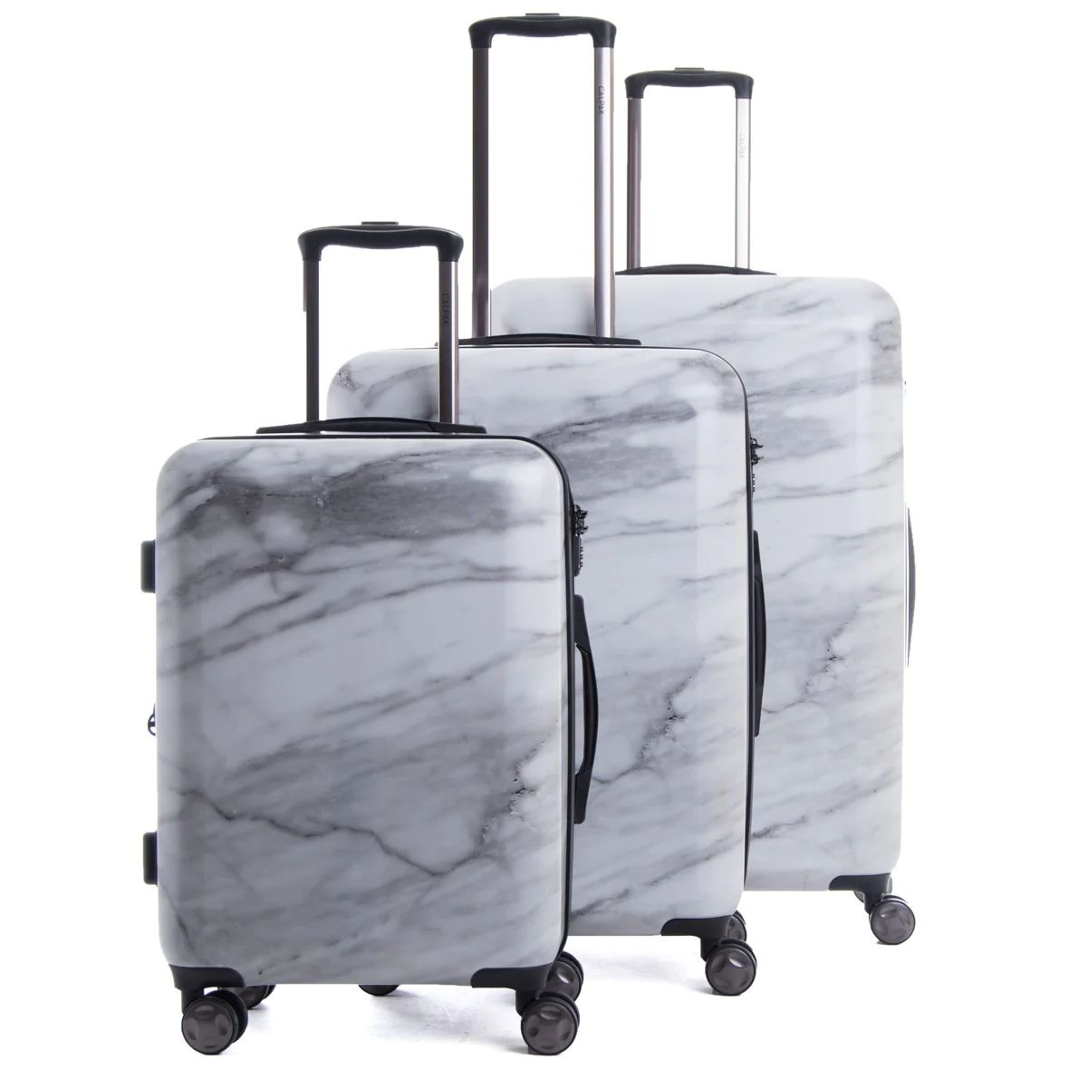 Astyll 3-Piece Luggage Set in Milk Marble | Nylon - Dynamic