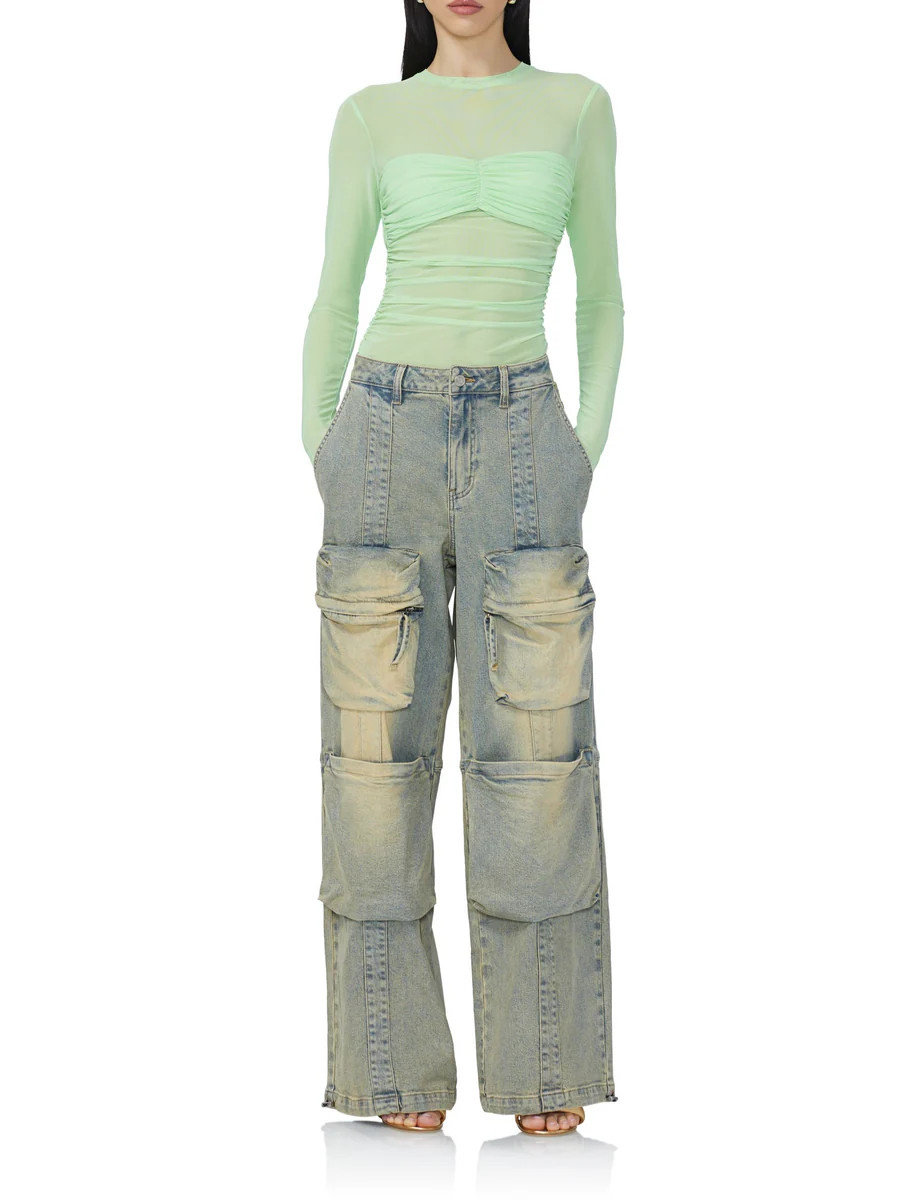 Sandrine Top - Neon Mint | ShopAFRM