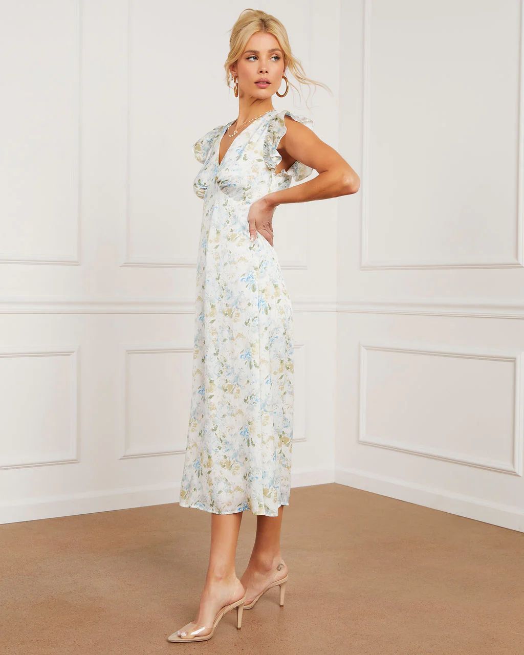 Gemma Floral Midi Dress | VICI Collection