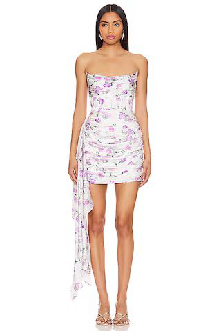 Bardot Caroline Corset Dress in Lilac Floral from Revolve.com | Revolve Clothing (Global)