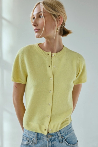 Kimchi Blue Rachel Short Sleeve Cardigan | Urban Outfitters (US and RoW)