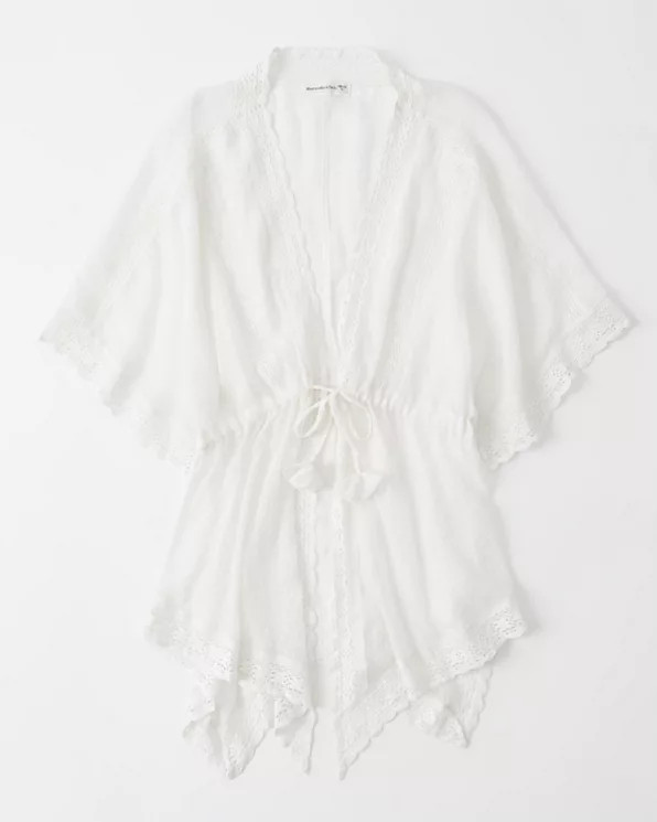 Tie-Front Kimono Coverup | Abercrombie & Fitch (US)