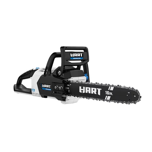 HART 40-Volt Cordless SUPERCHARGE Brushless 16-inch Chainsaw Kit, (1) 4.0 Ah Lithium-Ion Battery | Walmart (US)