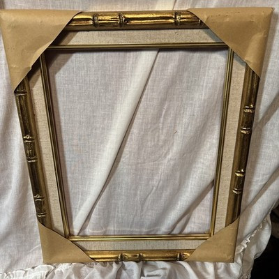 Vintage Bamboo Carved Gold Gilded Wood Frame 11 X 14 In | eBay US