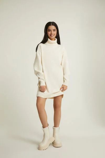 Turtleneck Mini Sweater Dress | Forever 21 (US)