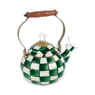 MacKenzie-Childs Emerald Check 2-Quart Whistling Tea Kettle  | Bloomingdale's Home | Bloomingdale's (US)