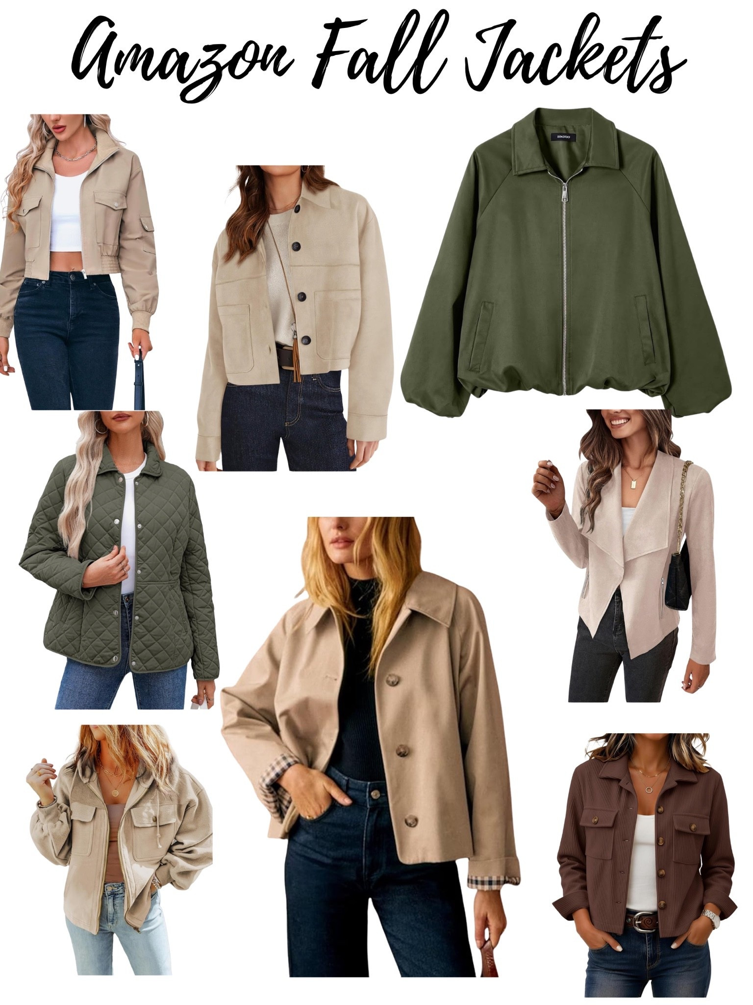 Amazon fall jackets

These are all so trendy and stylish jackets that are perfect fall

Fall outfit, Amazon fashion, jackets, affordable styles, Amazon fashion, elevated style, style over 40

#LTKfall #LTKstyletip #LTKover50style