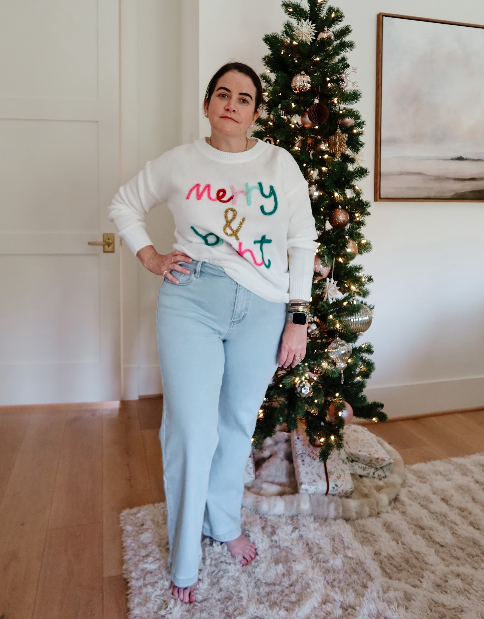 Amazon Style a Friend! 

Top Fit: Ali-Shaun is wearing a Medium
Jeans Fit: Ali-Shaun is wearing a 10 Short

#LTKOver40 #LTKHoliday #LTKSeasonal