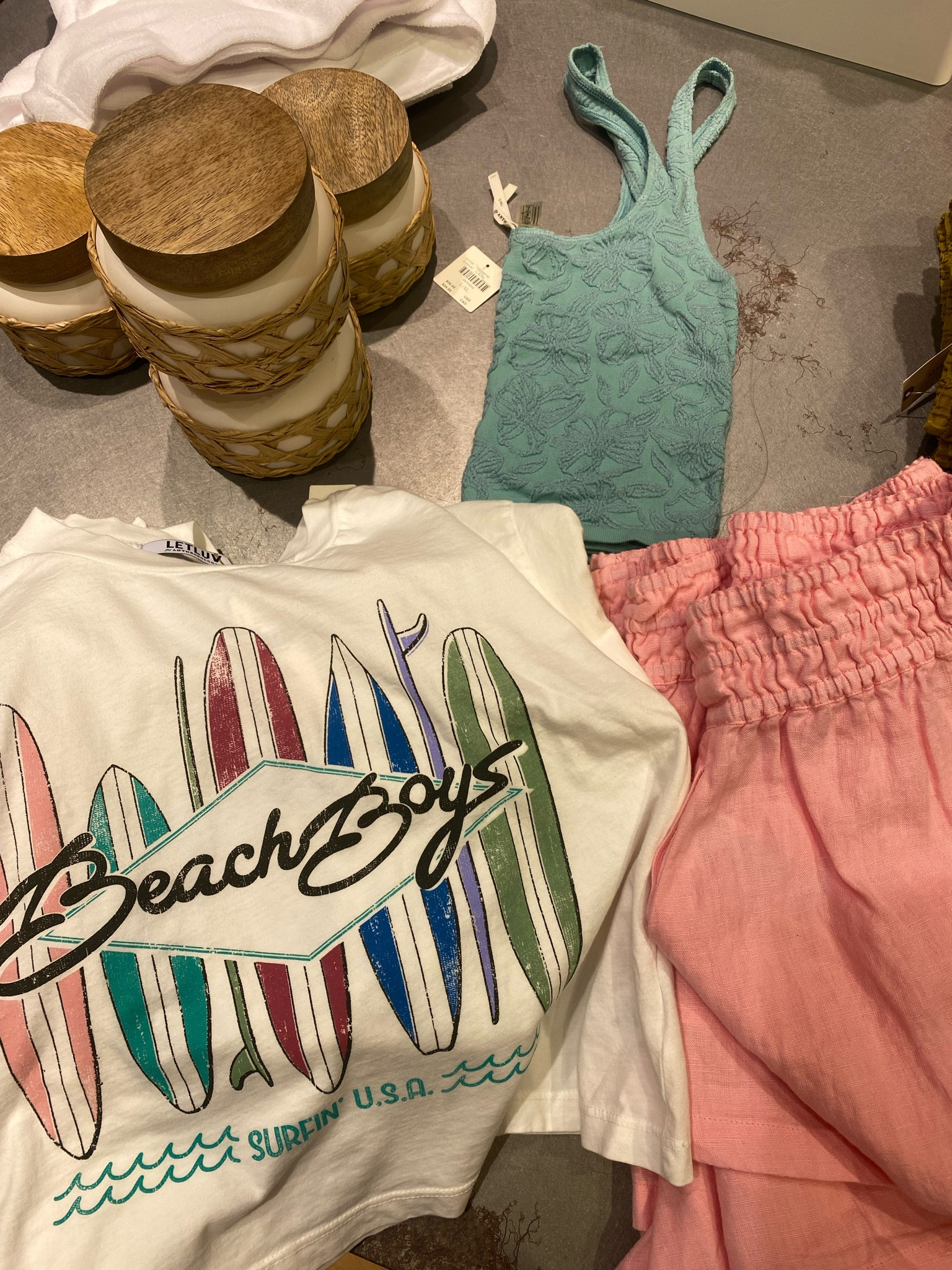 Comfy, casual summer outfit 

Graphic tee, tank top, linen shirts, beach boys shirt, Anthropologie 

#LTKStyleTip #LTKSeasonal #LTKFindsUnder100