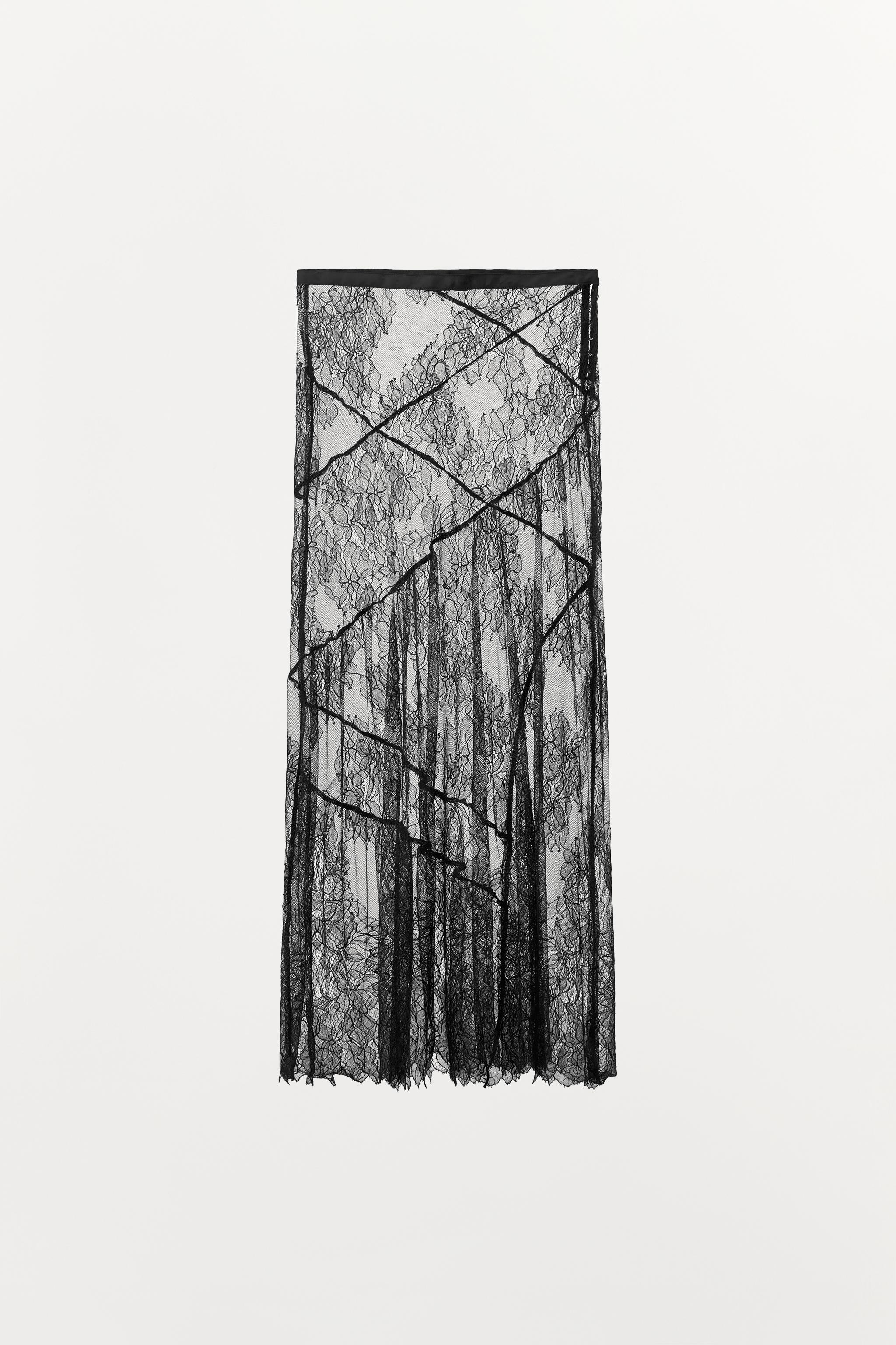 LACE MIDI SKIRT | Zara US