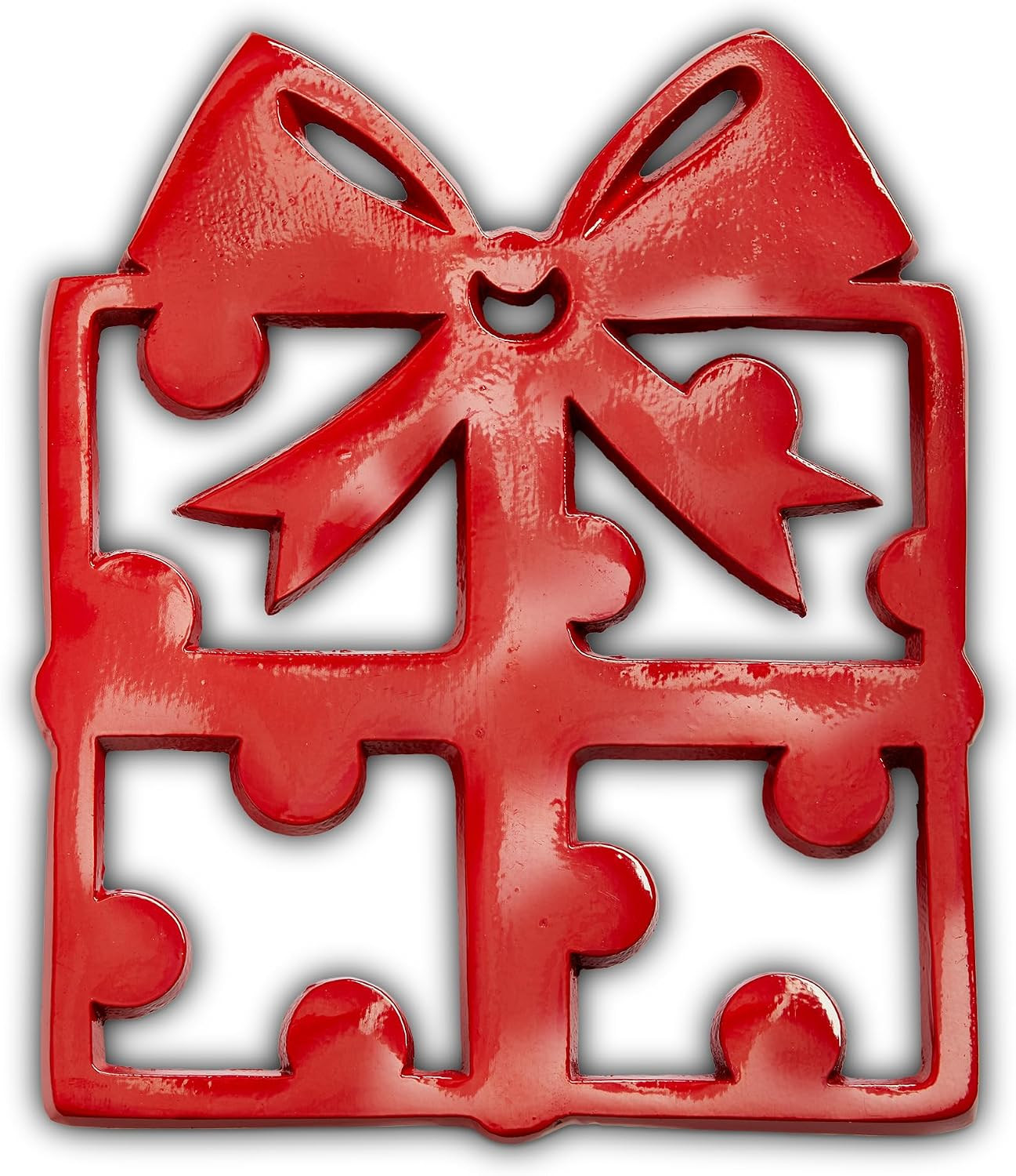 Tag Christmas Red Cast Aluminum Trivet Red | Amazon (US)