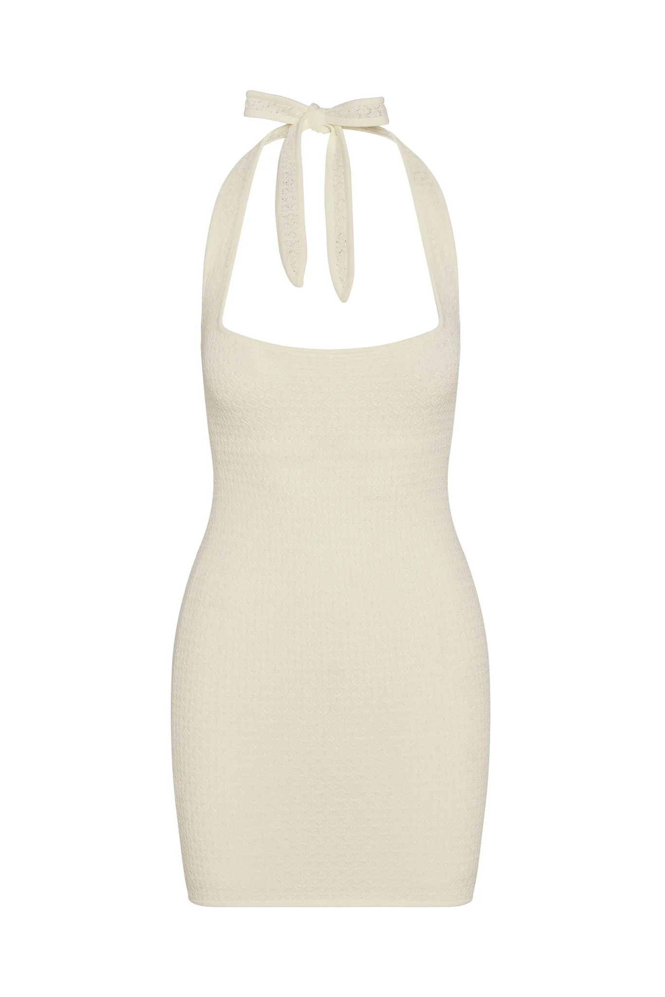 Waikiki Mini Dress - Ivory Lace Crochet | Monday Swimwear